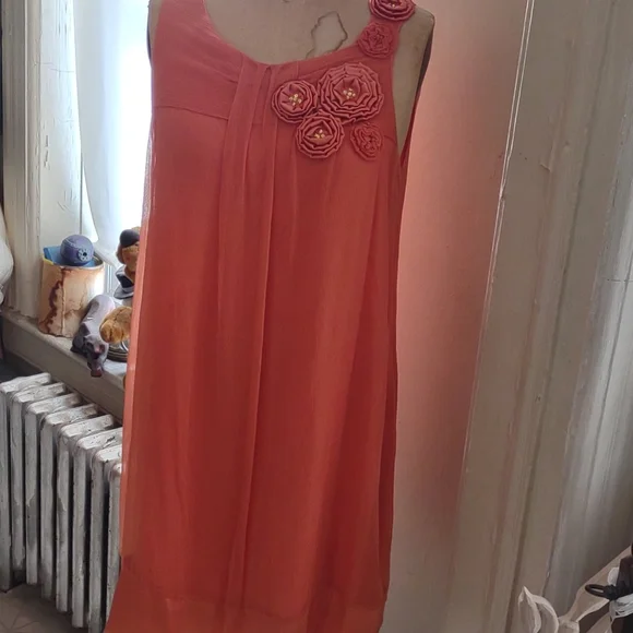 Orange fashion spy dress M